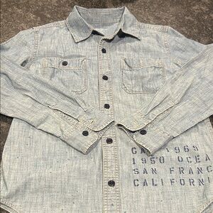 GAP Kids Light Blue Denim Shirt